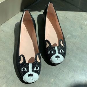 Kate Spade Frenchie Dog Flats size 7.5 US